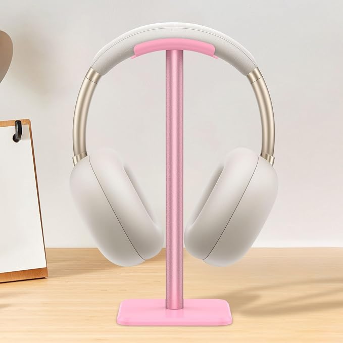 Headphone Stand, Universal Gaming Headset Holder, Portable & Disassemblable, Pink