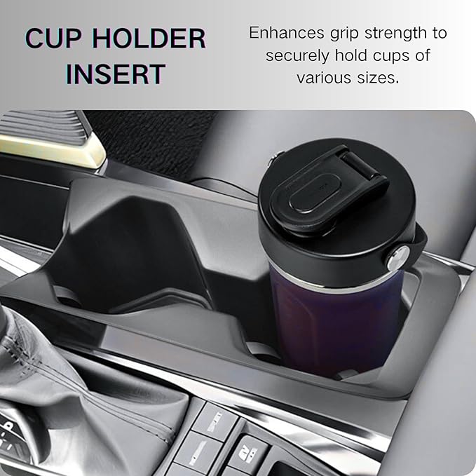 Wireless Charging Mat and Cup Holder Insert Compatible with 2025 2026 Toyota Camry, Center Console Liner Anti-Slip Protective Pad Drink Holder Cover for 9th Gen Camry Accessories