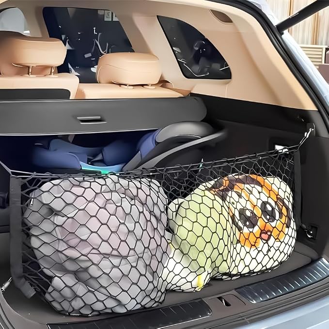 Envelope Style Automotive Elastic Trunk Mesh Cargo Net Compatible with 2019 2020 2021 2022 2023 2024 2025 Subaru Ascent