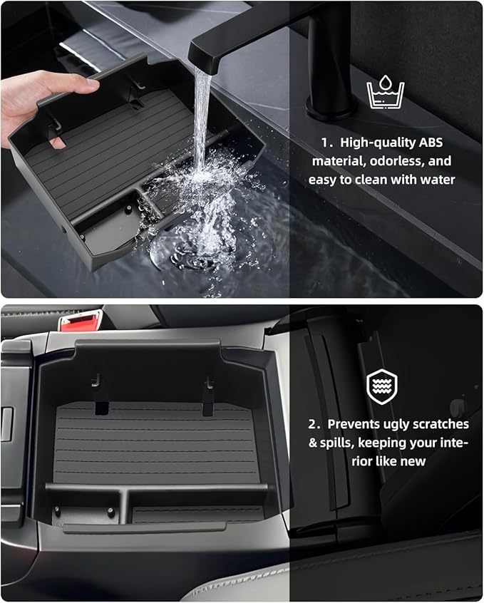 Center Console Organizer for 2026 Subaru Outback(Premium, Limited, Touring, Wilderness, Limited XT, Touring XT), Armrest Storage Box Insert Divider Tray, 2026 Outback Interior Accessories