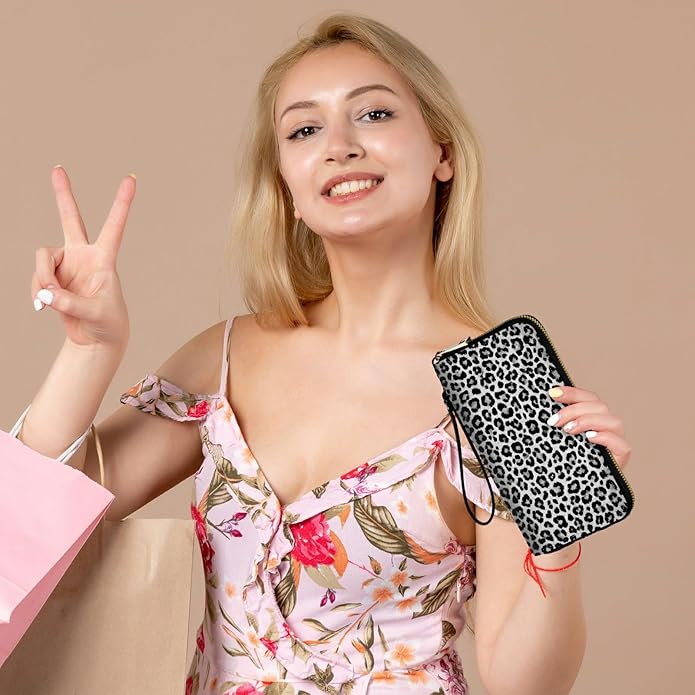 Wristlet Wallet for Women, RFID Blocking Phone Wallet, Large Capacity Zip Around Clutch, Fits iPhone 15 Pro Max, Travel Organizer Purse