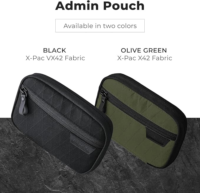 ALPAKA Admin Pouch Pro - Small Tool Pouch with Smooth Zipper, Weatherproof Storage for Electronics, Cables, EDC Organizer, Travel Accessories
