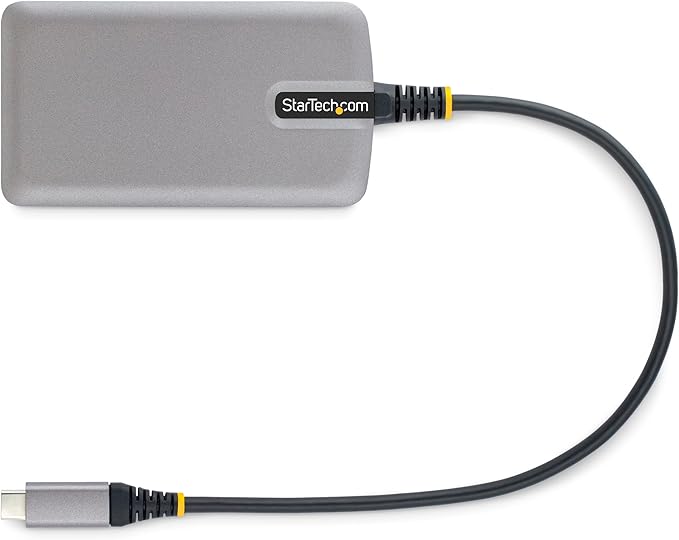 StarTech.com 4-Port USB-C Hub - 5Gbps - Bus Powered - USB C to 4x USB-A Hub w/ Optional Auxiliary Power Input - Portable Desktop/Laptop USB Hub - 1ft (30cm) Cable - USB Expansion Hub (5G4AB-USB-C-HUB)