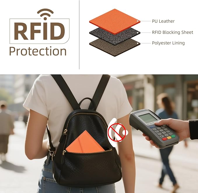 ZOPPEN Mulit-purpose Rfid Blocking Passport Holder Travel Wallet (Ver.4) Passport and Vaccine Card Holder ComboTri-fold Document Organizer Travel Essentials