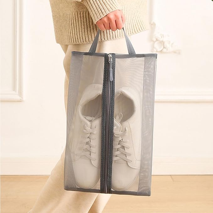 Multipurpose Travel Shoe Organizers Water Nylon Bag For Sports Gears Clothes Storage With Breathable Compartments