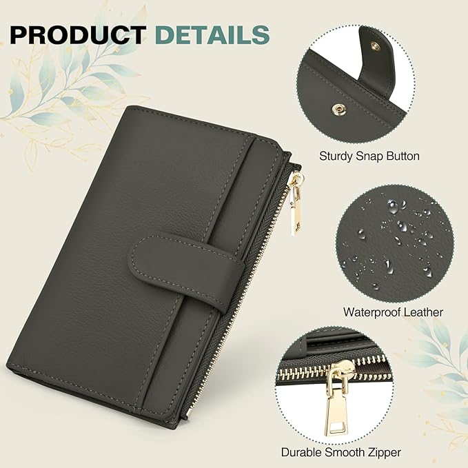 Passport Holder for Travel, Leather Passport Wallet with Airtag Slot, RFID Blocking Travel Wallet for Women Men, Passport Cover with Air Ticket Card Cash Coin Pocket, Travel Essentials Gift