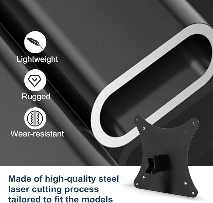 Monitor Arm/Mount VESA Bracket Adapter Compatible with HP All-in-One PC (ProOne 400 G6) 100 * 100mm 75 * 75mm black