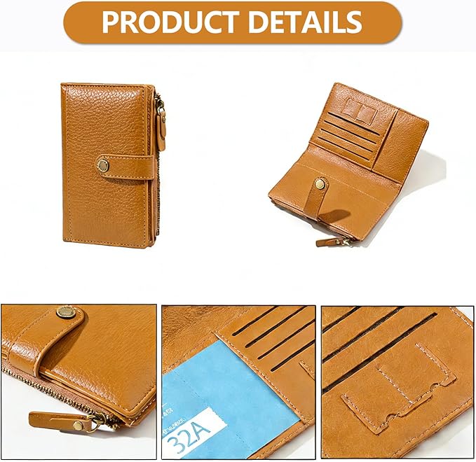 Slim RFID Blocking Passport Holder Wallet,PU Leather Travel Card Organizer,Lightweight Passport Case for Women Men (Yellow)