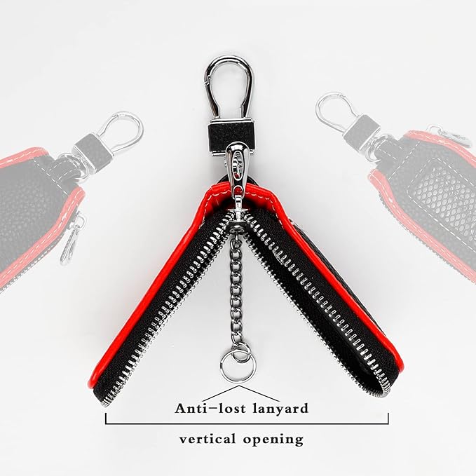 2 Pieces Leather Car Key Chain Case Holder Car Key Case Key Fob Protector Car Key Fob Cover Case