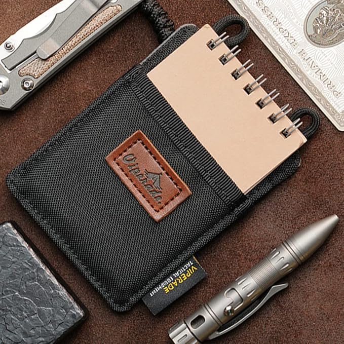 VIPERADE Slim EDC Pouch, Mini Pocket Organizer for Men, EDC Belt Organizer for Knife/Flashlight/Pen/Pry Bar/Mini Tools/Pocket Notebook