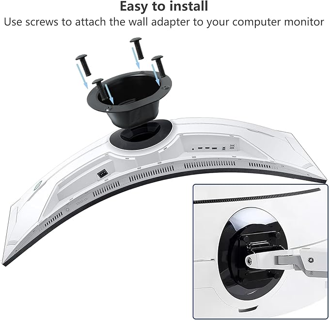 Computers Monitor Stands Wall Mount Adapter Bracket Compatible with Samsung Odyssey G9 57 in for Ls57cg952ncxxf S57CG952NC