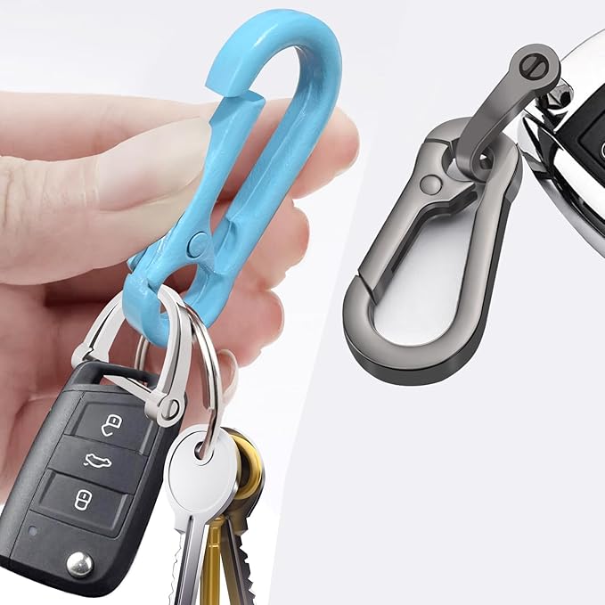 Zinc Alloy Key Chain 3 Packs Keychain Keyring Organizer Key Ring Holder Clip for Men and Women