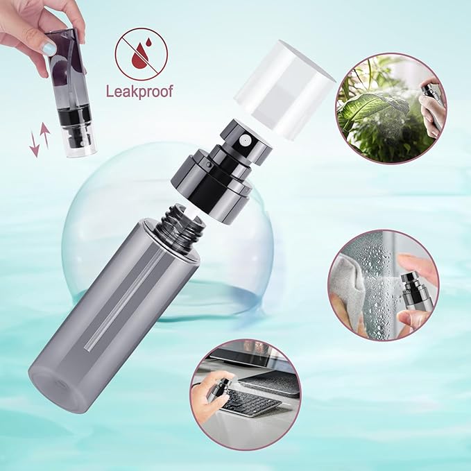 3PCS 100ml Travel Spray Bottles Set, Refillable Mini Spray Bottles with Fine Mist Spray Bottle Nozzle – Ideal for Toners and Skincare