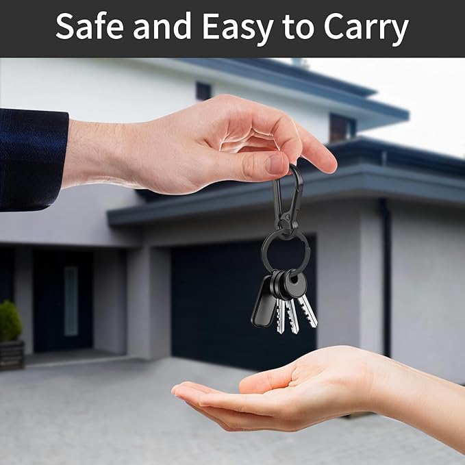 4Pcs Key Organizer Key Chain, Metal Carabiner Keychain for Car Keys, Durable Keyring Holder Keychain Clip for Men Women