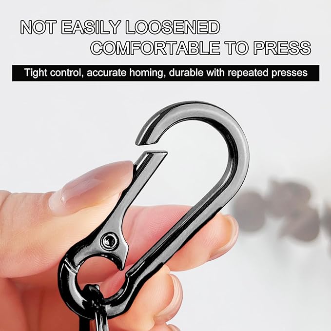 Metal Keychains for Women Men, Key Chain Ring Clip Holder Organizer for Home Car, Cut Keyring Accessories