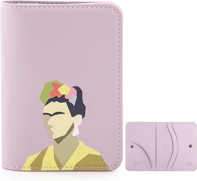 Lychii Slim Passport Holder RFID Blocking Travel Wallet - PU Leather Protector Case for Quick TSA Access, Secure Boarding Passes & ID Cards for Men Women International Travel