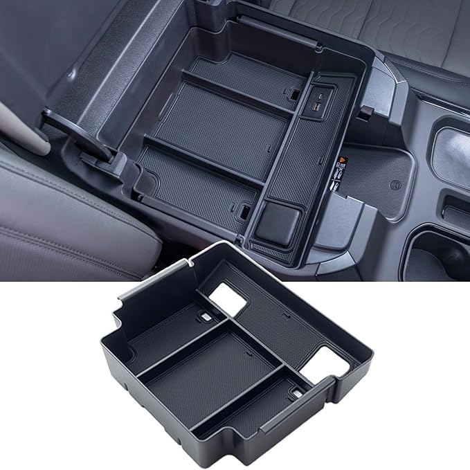 PIMCAR Full Center Console Organizer for 2022-2026 Refreshed Chevy Silverado/GMC Sierra 1500, 2024-2026 Silverado/Sierra 2500HD 3500HD (Full Console w/Bucket Seats ONLY)