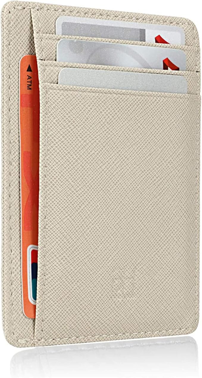 GH GOLD HORSE Slim RFID Blocking Card Holder Minimalist Leather Front Pocket Wallet for Women | Slim