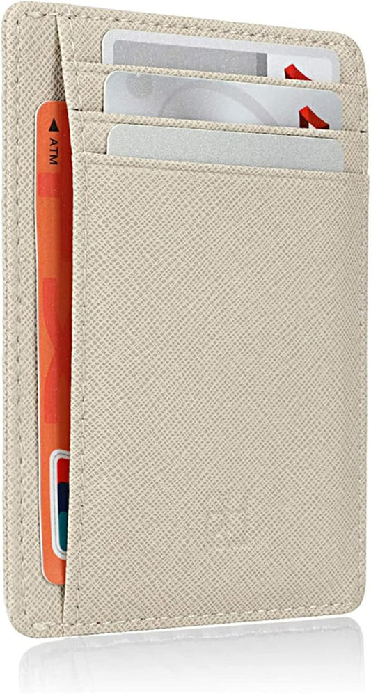 GH GOLD HORSE Slim RFID Blocking Card Holder Minimalist Leather Front Pocket Wallet for Women | Slim