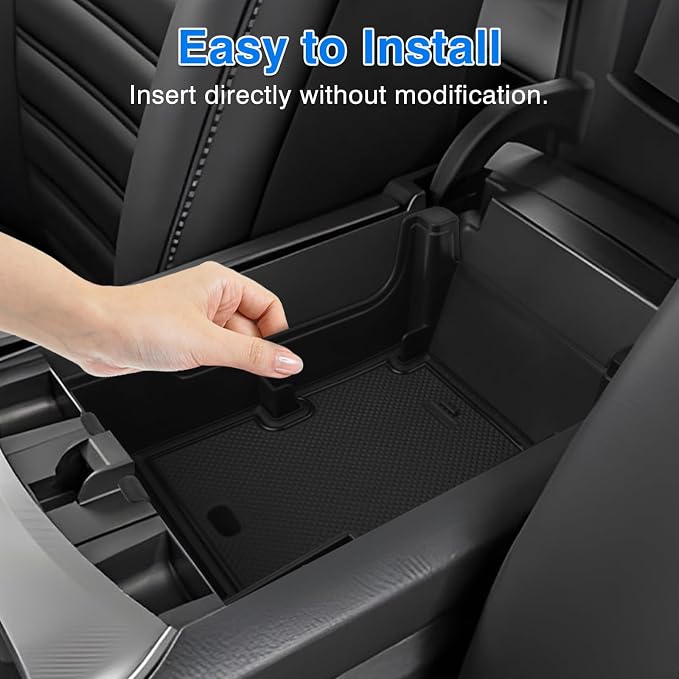 Karltys 3PCS Center Console Organizer Tray Front Door Side Storage Box for 2021-2025 2026 Ford Edge, Middle Console Armrest Organizer and Front Door Handle Insert Pockets (3PCS)