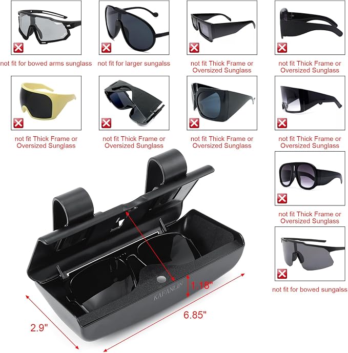 Car Sunglass Holder,Magnetic Sunglass Holder for Car,Visor Sunglasses Holder Clip,Truck Automotive Visor Accessories