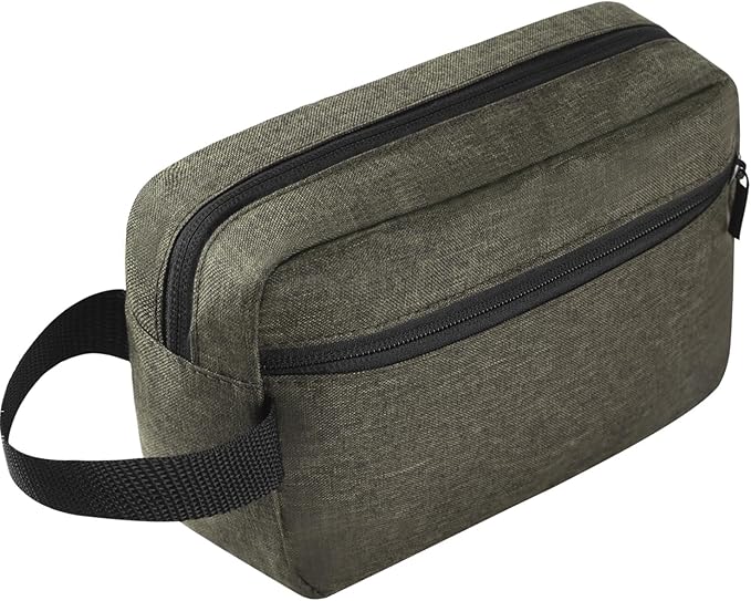 Icramsy Travel Toiletry bag Toiletry bag for women men Hanging Cosmetic bag Travel accessories for Women Men (Deep green)