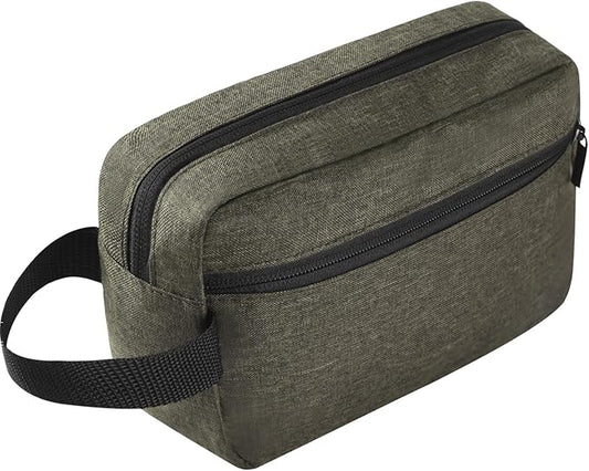 Icramsy Travel Toiletry bag Toiletry bag for women men Hanging Cosmetic bag Travel accessories for Women Men (Deep green)