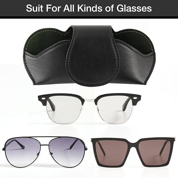 KINIVA Sunglass Clip & Holder, Magnetic Glasses Case for Car Organizer