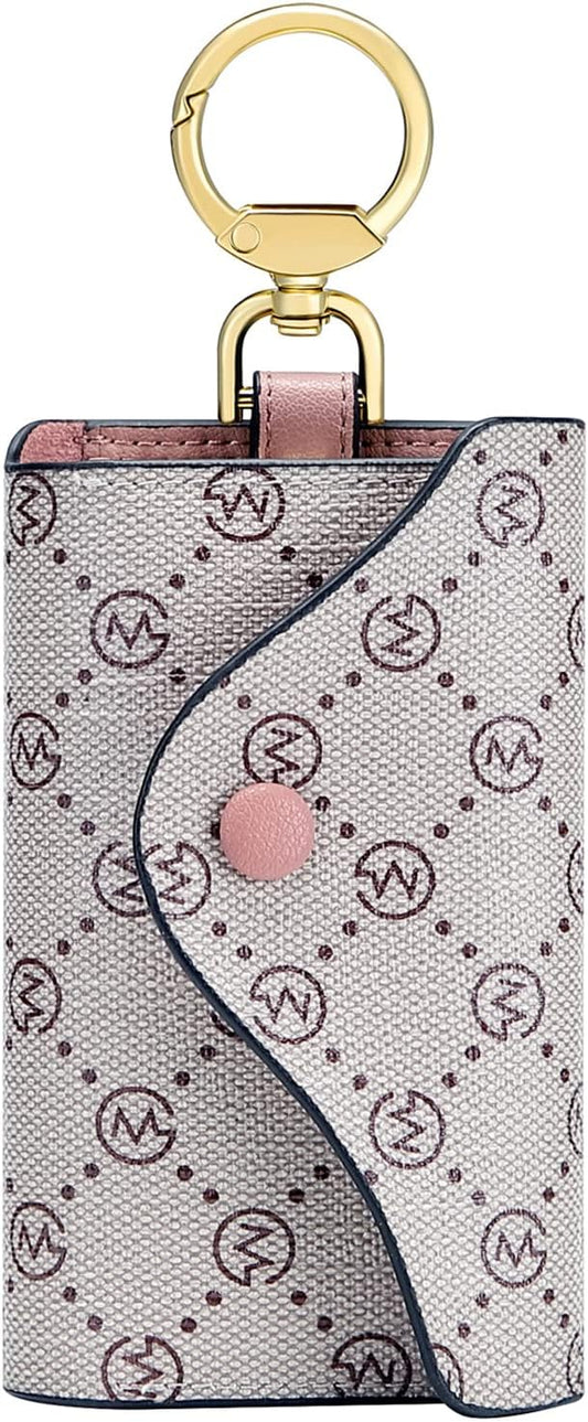 GOLF SUPAGS Women PVC Leather Car Key Chain Card Holder Wallet Pouch 6 Hook Snap Closure keys Money Organizer Case | Card Holder, 6 Hook, Snap Closure, keys, Money Organizer, Case