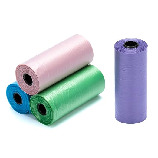 Ginsco 0.8 Gallons Disposable Trash Bags for Mini Car Trash Can, Portable Small Car Garbage Bags, Cars Accessories, Mini Trash Bags, Plastic Trash Bag for Cars/Home/Office (4 Rolls, Multi-Color)