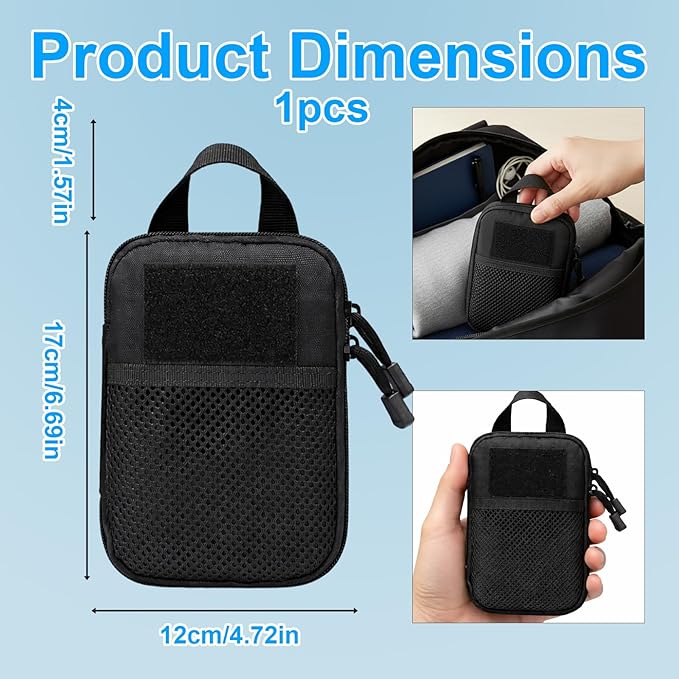 Mini EDC Pouch, Small Tactical EDC Molle Belt Pouch for Men, Portable Military Carry Accessory for Phone, Tools, and Essentials