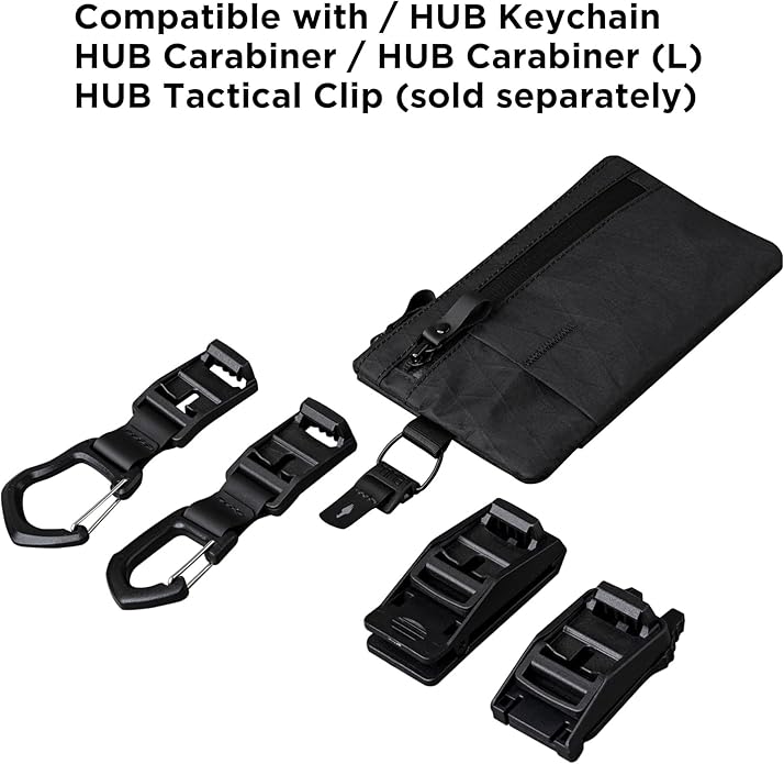 ALPAKA Zip Clutch, Zipper Wallet and EDC Carrier - RFID Blocking Material Passport Wallet- 3 External Slots for EDC Gear