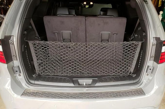 Rear Trunk Organizer Cargo Net for Dodge Durango 2011–2026 – Envelope Style Cargo Net for SUV – Premium Mesh Car Trunk Organizer Vehicle Carrier Storage – Compatible with Durango