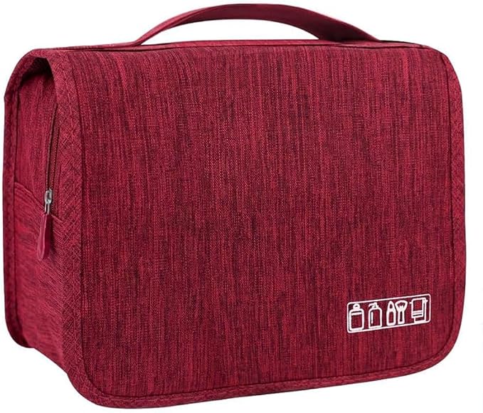 Sechunk Toiletry Bag Water-Resistant Makeup Cosmetic Bag Travel Organizer for Accessories Travel Bag with Hanging Hook