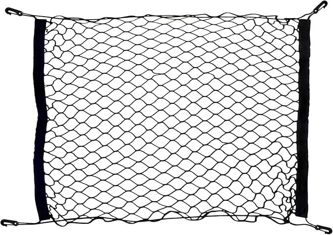 Floor Style Automotive Elastic Trunk Mesh Cargo Net for Nissan Rogue (T33) 2021-2026 - Premium Trunk Organizer and Storage - Luggage Net for Crossover - Best Car Organizer for Nissan Rogue