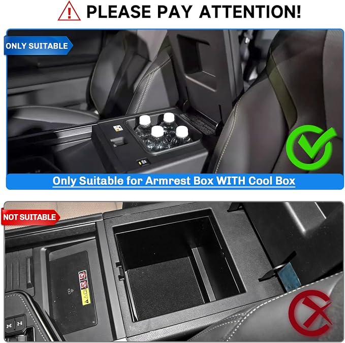 SXCY 3PCS for 2024-2026 Lexus GX550 [w/Cool Box] Center Console Organizer for 2024 2025 2026 Lexus GX550 Accessories [Armrest Console Tray+Cupholder+Wireless Charging Mat] 2024+ GX550 Armrest Storage