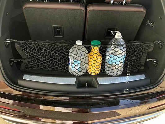 Rear Trunk Organizer Cargo Net for Cadillac XT6 2020–2025 – Envelope Style Cargo Net for SUV–Premium Mesh Elastic Car Trunk Organizer Vehicle Carrier Storage–Compatible with Caddy XT6