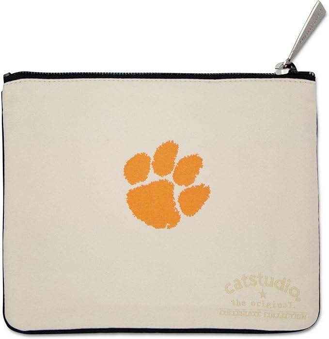Catstudio Zipper Pouch, Clemson University Travel Toiletry Bag, 5 x 7, Ideal Makeup Bag, Dog Treat Pouch, or Purse to Organize Supplies for Grads & Alumni