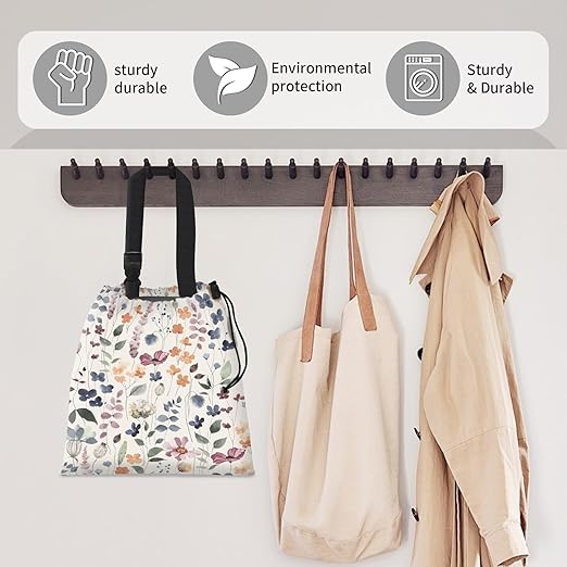 Car Trash Bag Large Hanging Can for Back of Seat, Cute Waterproof Car Garbage Bag for Vehicle, Travelling, Outdoor Colorful Boho Leaf