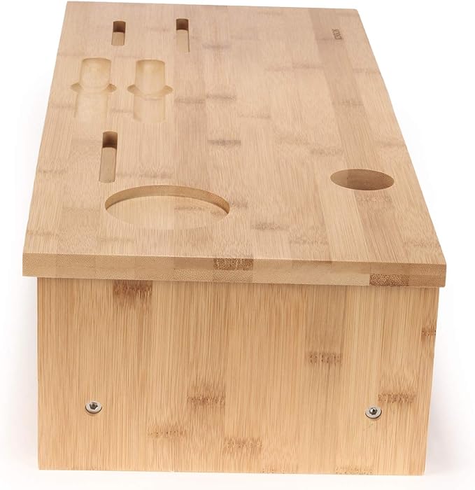KINSON Bamboo Desk Organizers and Storage / Laptop Desk Riser - 1 Unit