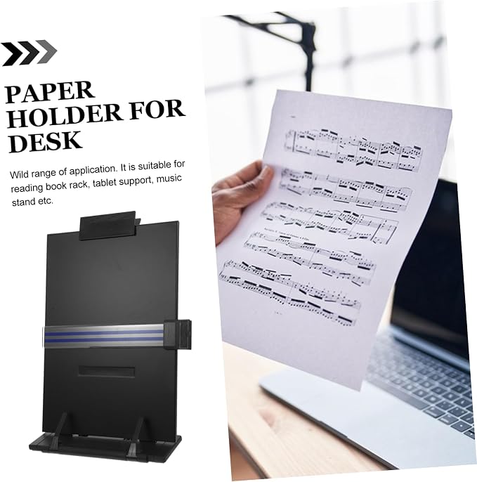 Book Stand with Adjustable Angle Portable Reading Holder for Students and Professionals and Design for Home and Office Use