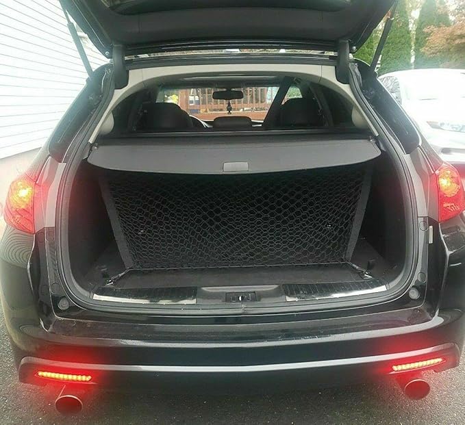 Rear Trunk Organizer Cargo Net for Acura TSX 2011–2014 – Envelope Style Cargo Net for Wagon – Premium Mesh Car Trunk Organizer Vehicle Carrier Storage – Compatible with Acura TSX