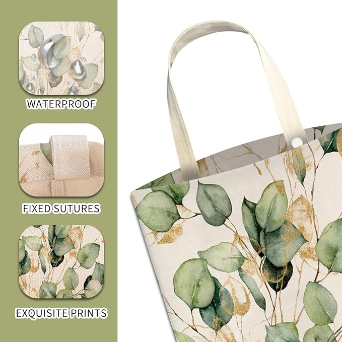 Car Trash Can, Cute Car Trash Bag, Hanging Car Organizer and Storage Bag, Trash Bin for Car Accessories, Vehicle, Travelling, Camping Watercolor Golden Leaf