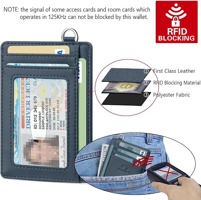 FurArt Slim Minimalist Wallet, Front Pocket Wallets, RFID Blocking, Credit Card Holder for Men