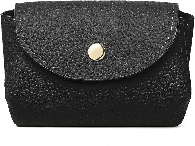 SENDEFN Leather Coin Purse for Women Small 3 Cash Change Pouch Holder Wallets