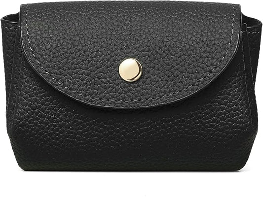SENDEFN Leather Coin Purse for Women Small 3 Cash Change Pouch Holder Wallets