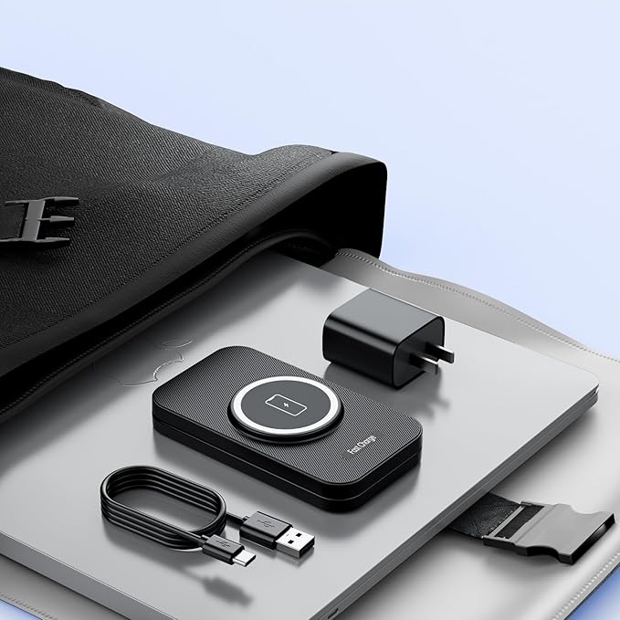 2026 Traveling Portable Wireless Mag-Safe Fast Charging Station,Magnetic 3 in 1 Charger for iPhone 17 16 15 14 13 12 Pro Max Plus,Apple Watch Series & Air pods 4 3 2 Pro-Gifts for Family