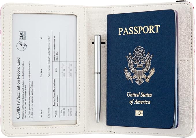 Pink Passport Holder,Cute Passport Cover,Travel Wallet with Credit Card Slots Rfid blocking passport Wallet Waterproof Documents Organizer Women Men (Gaming Enthusiast)