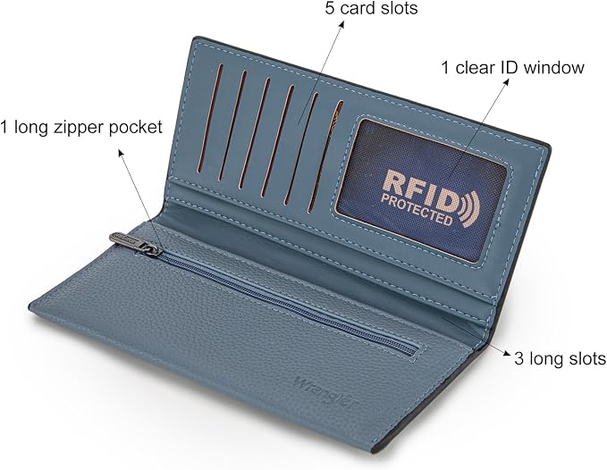 Montana West X Wrangler Wallets Women RFID Blocking Bifold Wallets, Card Cases & Money Organizers Clutch Wallet