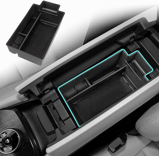 Center Console Organizer Compatible with Nissan Rogue 2021 2022 2023 2024 2025 2026 Armrest Storage Box Insert Tray Interior Secondary Accessories(Armrest Storage Tray)